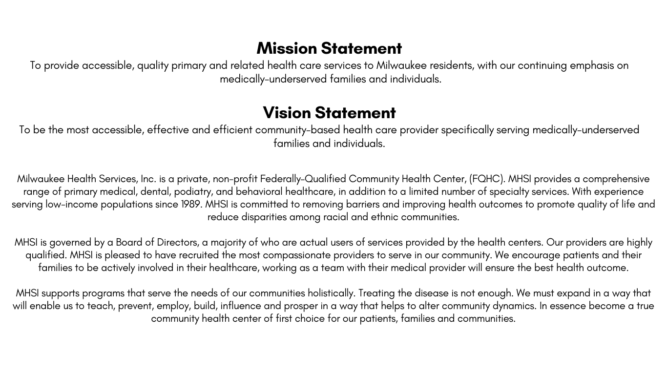 MHSI Statement