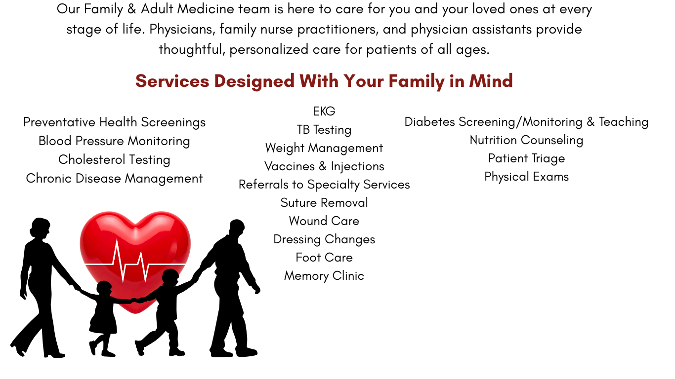 Family/adult medicine department description